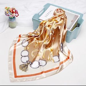 BN large satin scarf 90x90cm